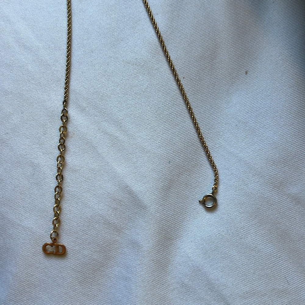 Christian Dior Necklace with adjustable chain and charm - Picture 6 of 6